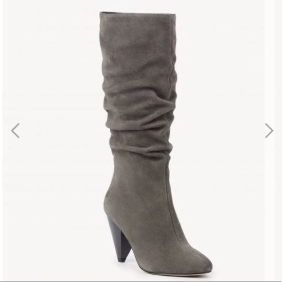 Suede Gray Slouchy Boot by Sole Society - Picture 2 of 6